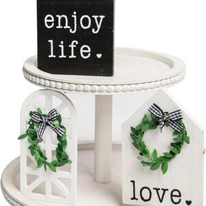 Tiered Tray with decorations